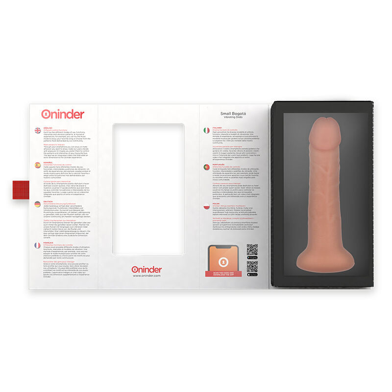ONINDER - KLEINER BOGOTÁ-VIBRATORDILDO 9 GESCHWINDIGKEITEN 17.5 CM -O- 4 CM - KOSTENLOSE APP - Sexotim