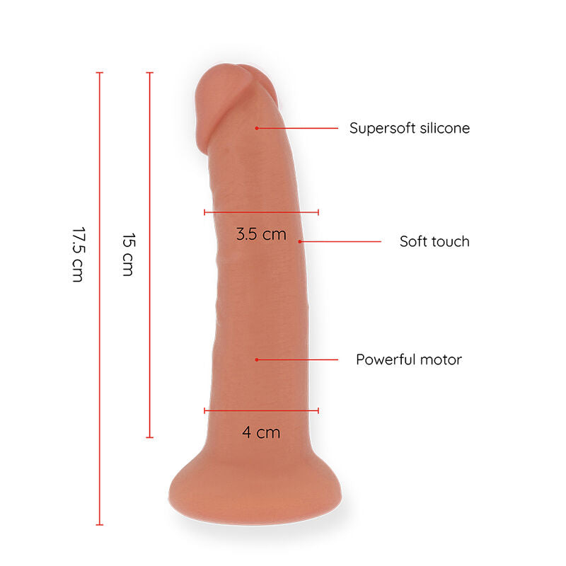 ONINDER - KLEINER BOGOTÁ-VIBRATORDILDO 9 GESCHWINDIGKEITEN 17.5 CM -O- 4 CM - KOSTENLOSE APP - Sexotim