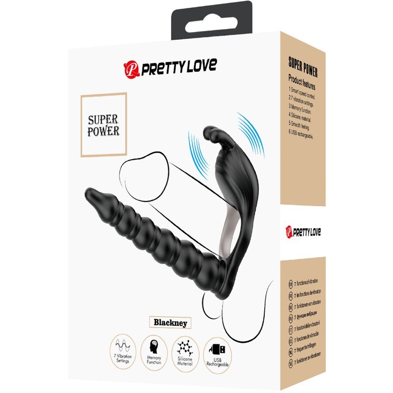 PRETTY LOVE - BLACKNEY PENISRINGE MIT VIBRATOR-PLUG - Sexotim