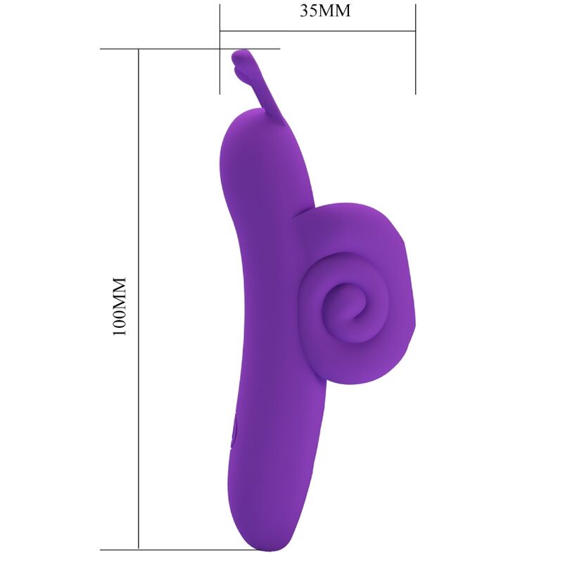 PRETTY LOVE - SNAIL LEISTUNGSSTARKER LILA FINGERSTIMULATOR - Sexotim