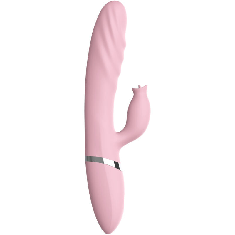 ARMONY - VIBRATOR & STOßUNG MIT ROSA WÄRMEEFFEKT-ZUNGE - Sexotim