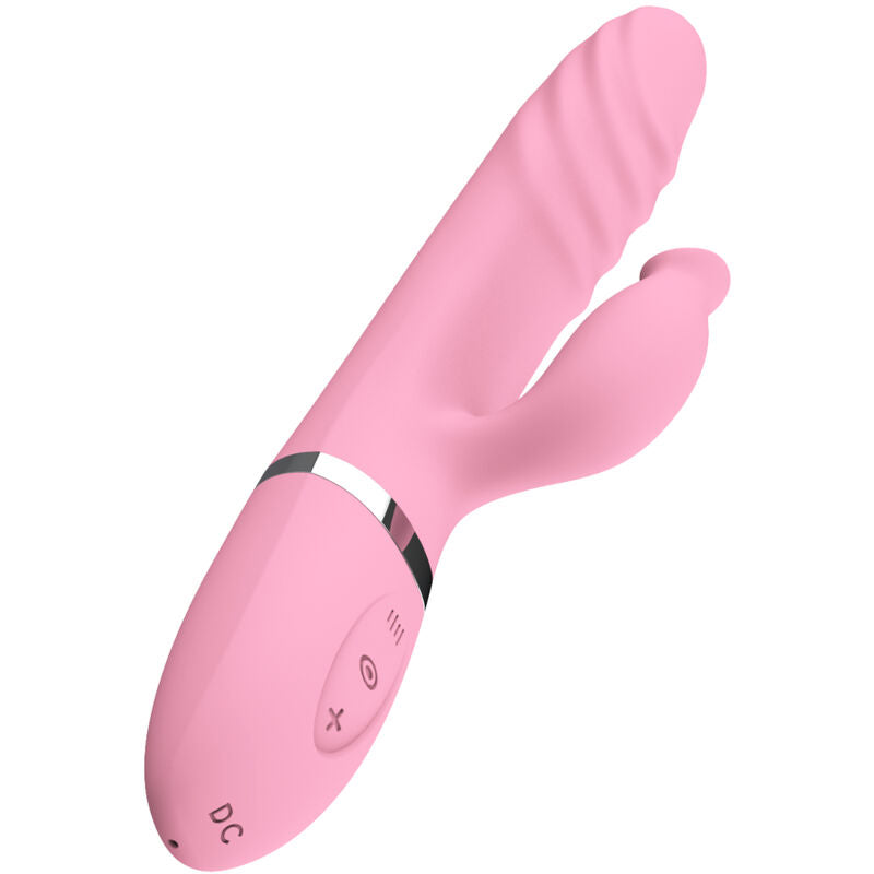 ARMONY - VIBRATOR & STOßUNG MIT ROSA WÄRMEEFFEKT-ZUNGE - Sexotim