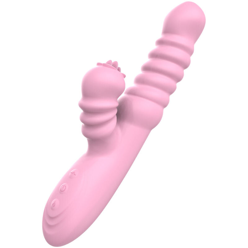 ARMONY - MULTIFUNKTIONSVIBRATOR MIT STIMULIERENDER ZUNGE, WÄRMEEFFEKT, ROSA - Sexotim