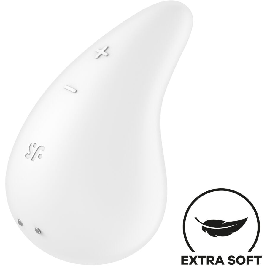 SATISFYER - DEW DROP VIBRATOR AUFLEGEN BLAU / WEISS - Sexotim
