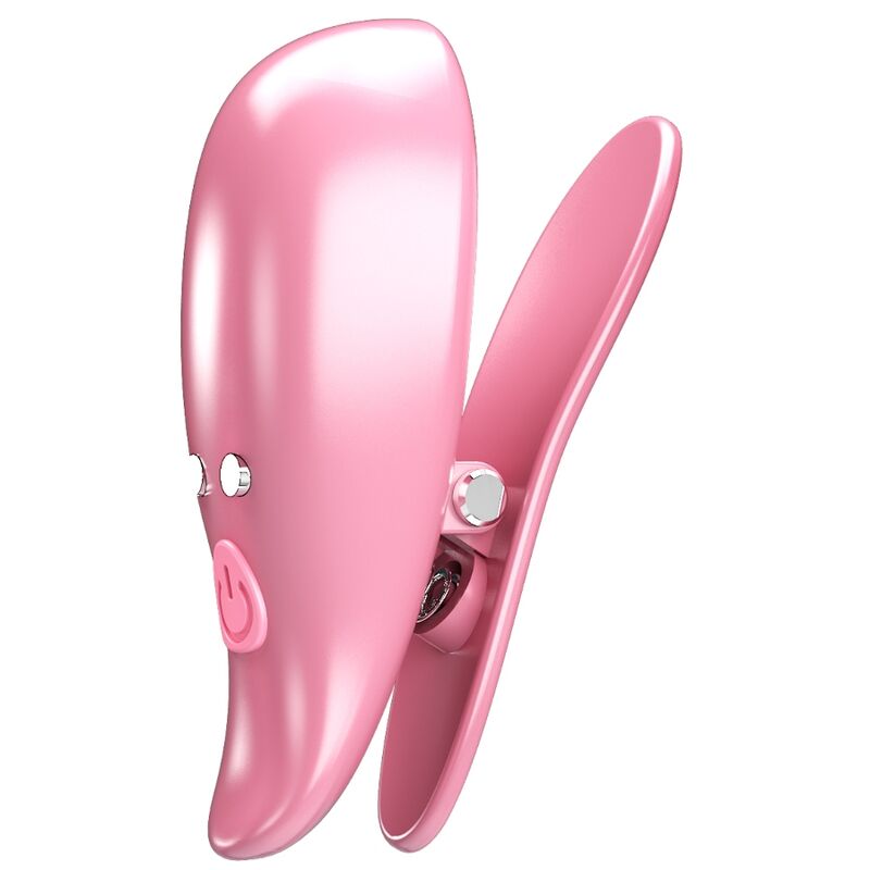 PRETTY LOVE - LEAF VIBRIERENDE NIPPELKLEMMEN ROSA - Sexotim