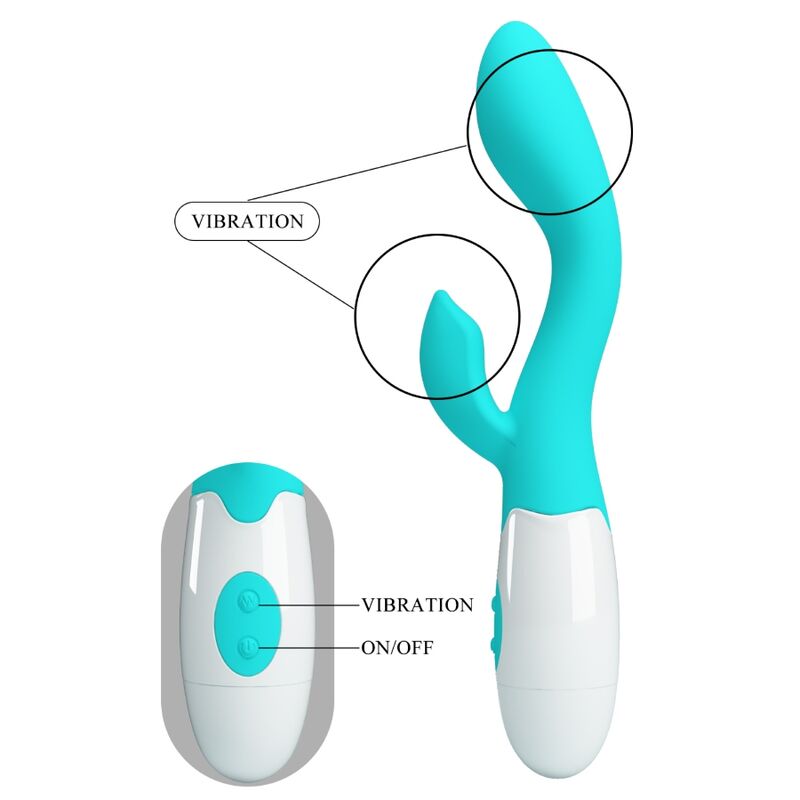 PRETTY LOVE - HELLIGER G-SPOT-VIBRATOR, AQUAGRÜN - Sexotim