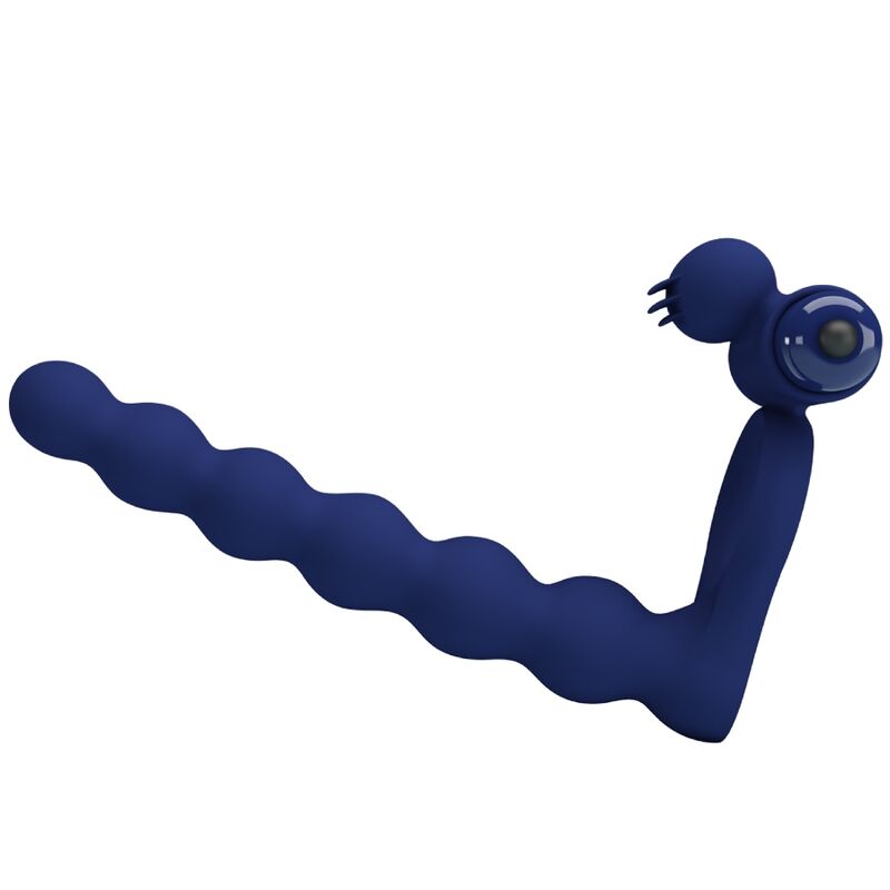 PRETTY LOVE - AJMAL VIBRATIONSRING MIT PLUG BLAU - Sexotim