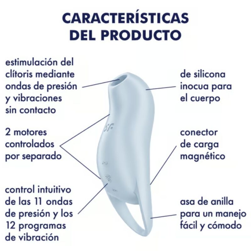 SATISFYER - POCKET PRO 1 KLITORIS-STIMULATOR HELLBLAU - Sexotim