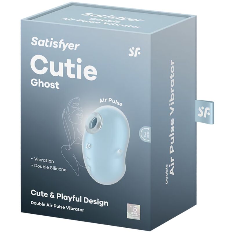 SATISFYER - CUTIE GHOST AUFLEGEVIBRATOR HELLBLAU - Sexotim
