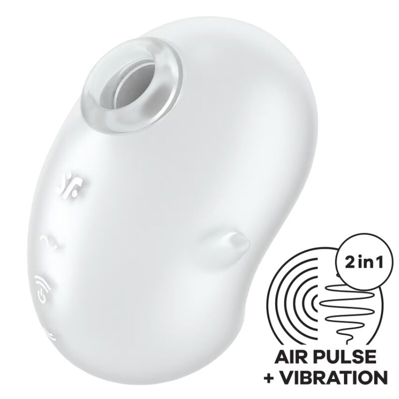 SATISFYER - CUTIE GHOST AUFLEGEVIBRATOR WEISS - Sexotim