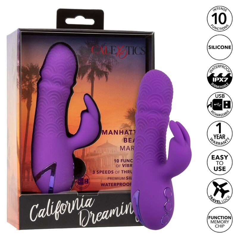 CALEXOTICS - MANHATTAN BEACH MARVEL VIBRATOR RABBIT LILA VON CALIFORNIA DREAMING - Sexotim