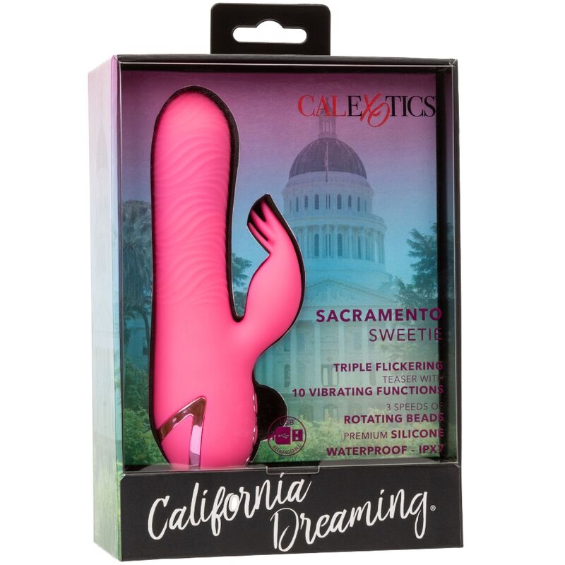 CALEXOTICS - SACRAMENTO SWEETIE VIBRATOR RABBIT PINK VON CALIFORNIA DREAMING - Sexotim