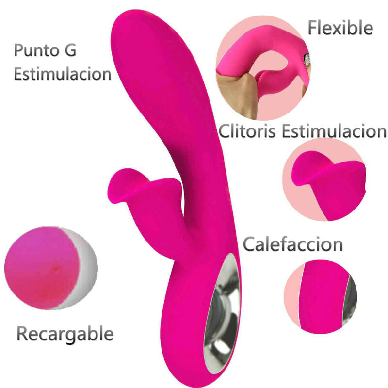 ARMONY - DARO VIBRATOR & PULL RING STIMULATOR FUCHSIA - Sexotim