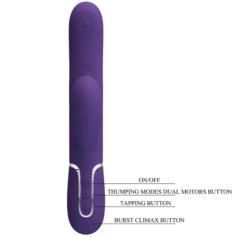 PRETTY LOVE - PERLITA G-SPOT VIBRATOR 3 IN 1 MULTIFUNKTIONS-LILA - Sexotim