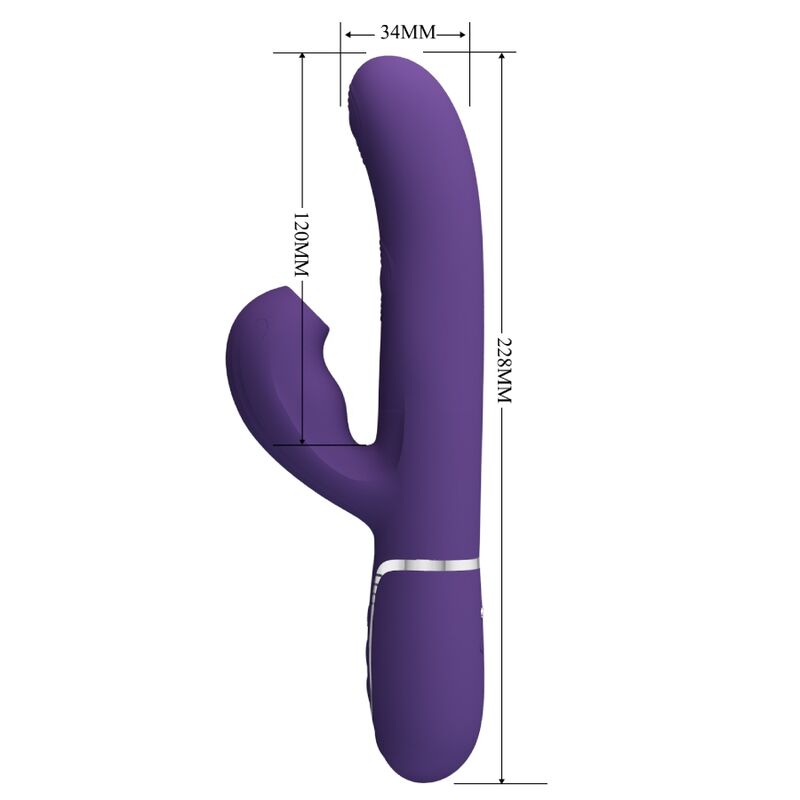 PRETTY LOVE - PERLITA G-SPOT VIBRATOR 3 IN 1 MULTIFUNKTIONS-LILA - Sexotim