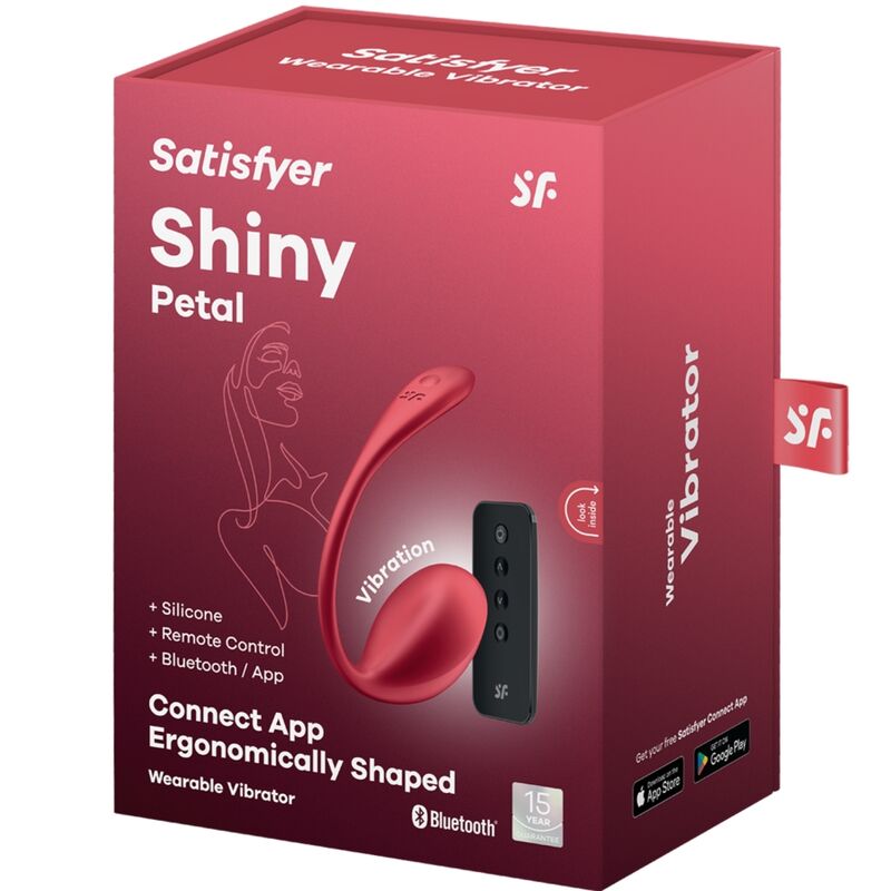 SATISFYER - SHINY PETAL G POINT FERNBEDIENUNGS STIMULATOR ROT KOSTENLOSE APP - Sexotim