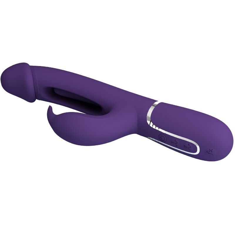 PRETTY LOVE - KAMPAS RABBIT 3 IN 1 MULTIFUNKTIONSVIBRATOR MIT ZUNGE VIOLETT - Sexotim