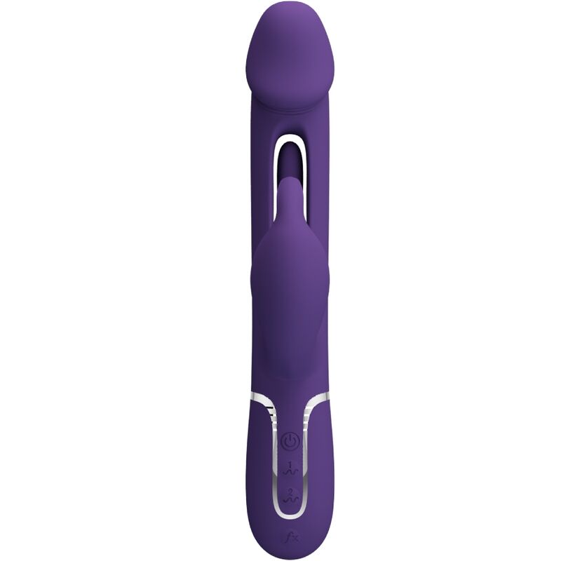 PRETTY LOVE - KAMPAS RABBIT 3 IN 1 MULTIFUNKTIONSVIBRATOR MIT ZUNGE VIOLETT - Sexotim