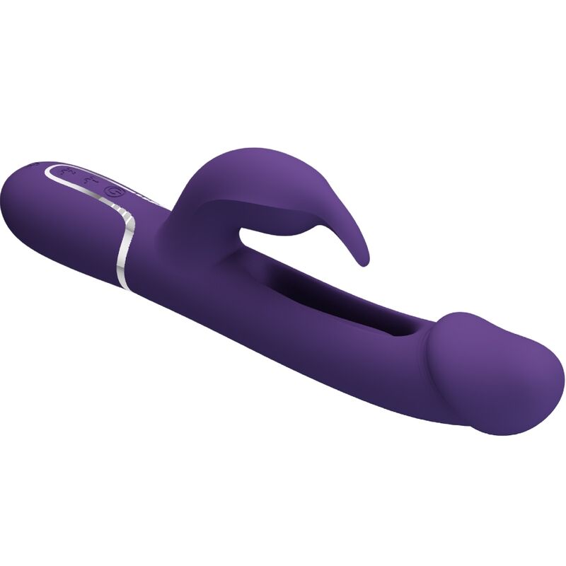 PRETTY LOVE - KAMPAS RABBIT 3 IN 1 MULTIFUNKTIONSVIBRATOR MIT ZUNGE VIOLETT - Sexotim