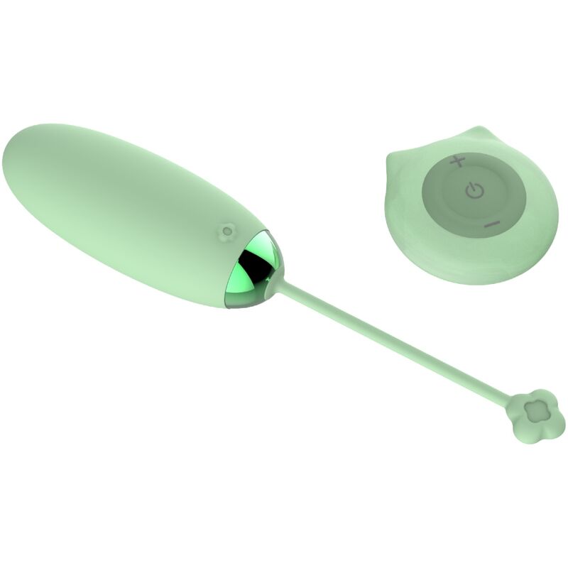 ARMONY - KITTY FUN EI VIBRATOR MIT FERNBEDIENUNG, 10 VIBRATIONEN, GRÜN - Sexotim