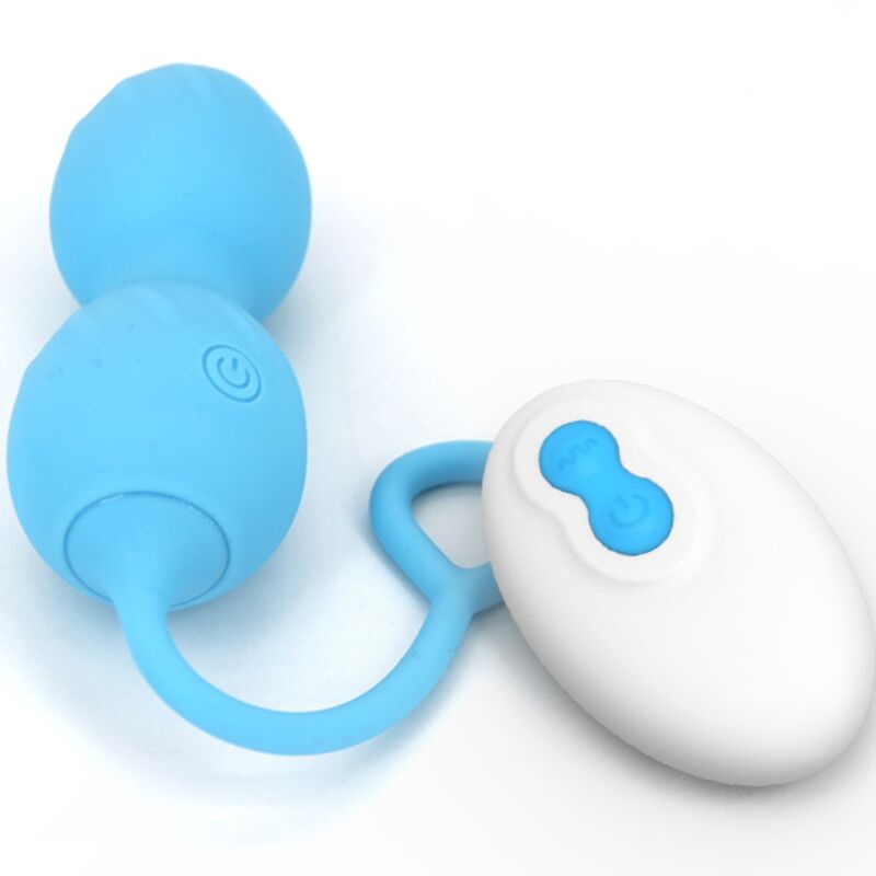 ARMONY - BLOSSOMS VAGINAL HANTEL MIT FERNBEDIENUNG 10 VIBRATIONEN BLAU - Sexotim