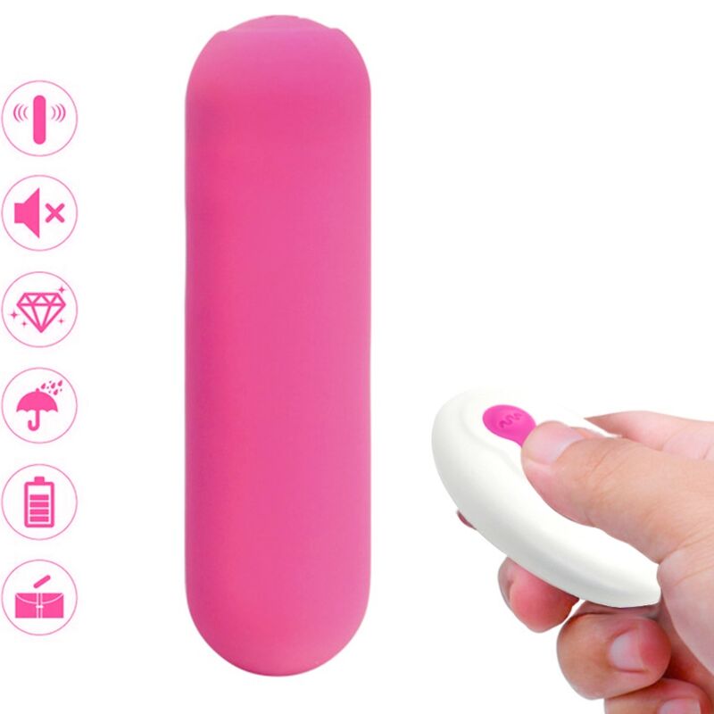 ARMONY - SPLASH JOIE VIBRATOR BULLET SILIKON MIT FERNBEDIENUNG, 10 VIBRATIONEN 75 X 19 CM ROSA - Sexotim