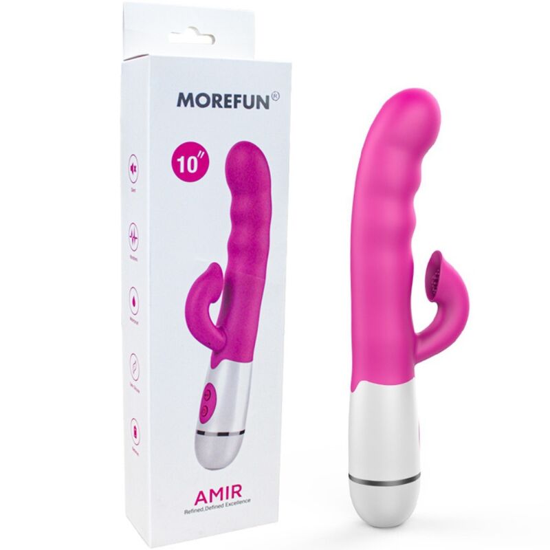 ARMONY - AMIR MULTIFUNKTIONSVIBRATOR MIT STIMULIERENDER ZUNGE 16 VIBRATIONSMODI ROSA - Sexotim