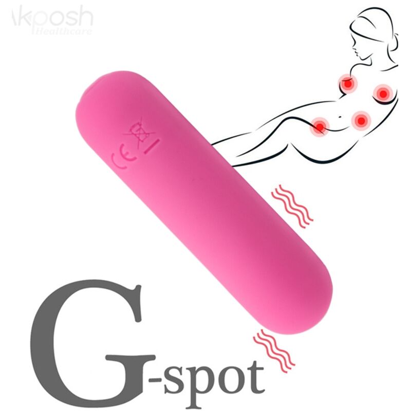 ARMONY - SPLASH HAHA VIBRATOR BULLET SILIKON 10 VIBRATIONEN 75 X 19 CM ROSA - Sexotim