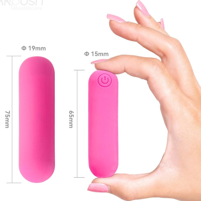 ARMONY - SPLASH HAHA VIBRATOR BULLET SILIKON 10 VIBRATIONEN 75 X 19 CM ROSA - Sexotim