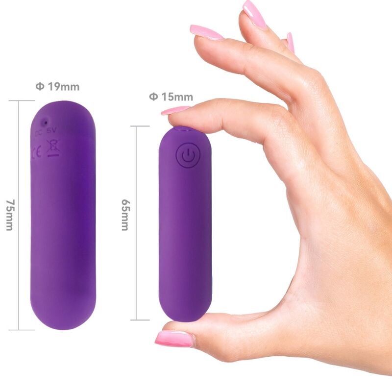 ARMONY - SPLASH HAHA VIBRATOR BULLET SILIKON 10 VIBRATIONEN 75 X 19 CM LILA - Sexotim