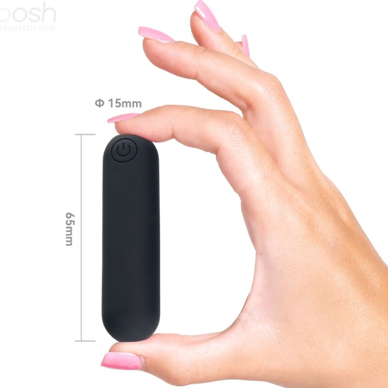 ARMONY - SPLASH JOLINE VIBRATOR BULLET SILIKON MIT FERNBEDIENUNG, 10 VIBRATIONEN 65 X 15 CM SCHWARZ - Sexotim