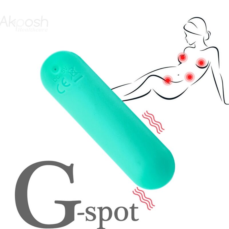 ARMONY - SPLASH JOIE VIBRATOR BULLET SILIKON MIT FERNBEDIENUNG, 10 VIBRATIONEN 75 X 19 CM GRÜN - Sexotim