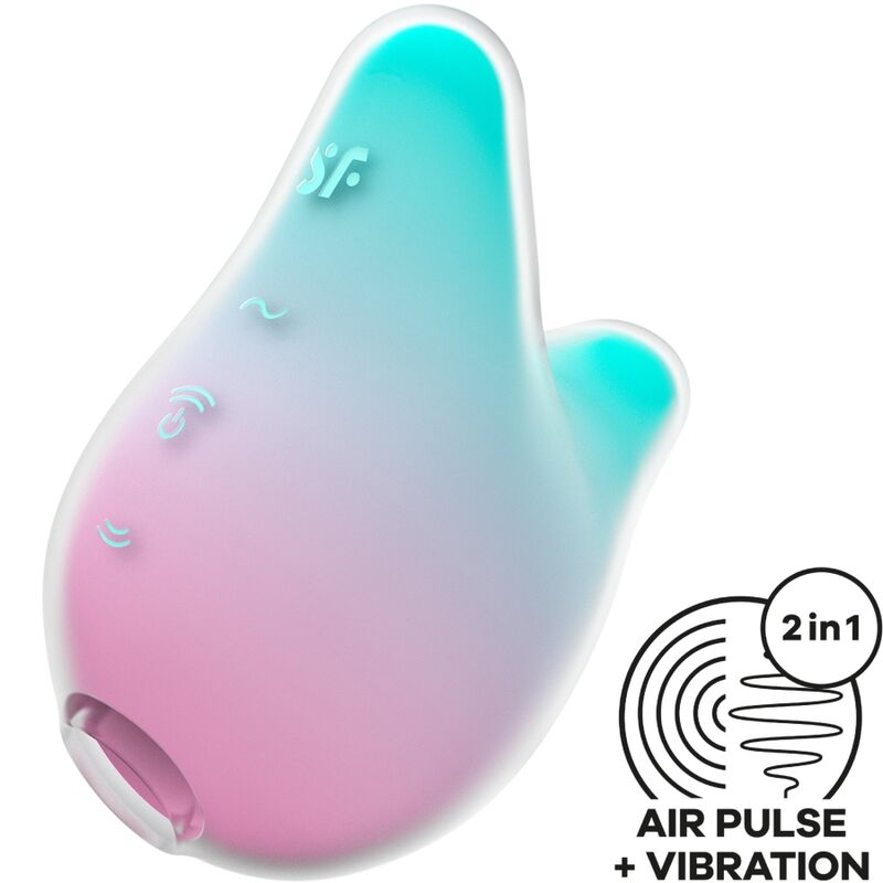 SATISFYER - MERMAID VIBES STIMULATOR & VIBRATOR MINT UND PINK - Sexotim