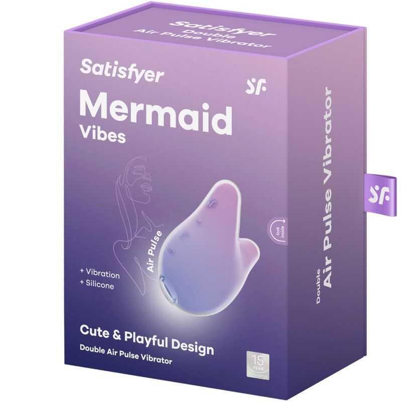 SATISFYER - MERMAID VIBES STIMULATOR & VIBRATOR VIOLETT UND ROSA - Sexotim