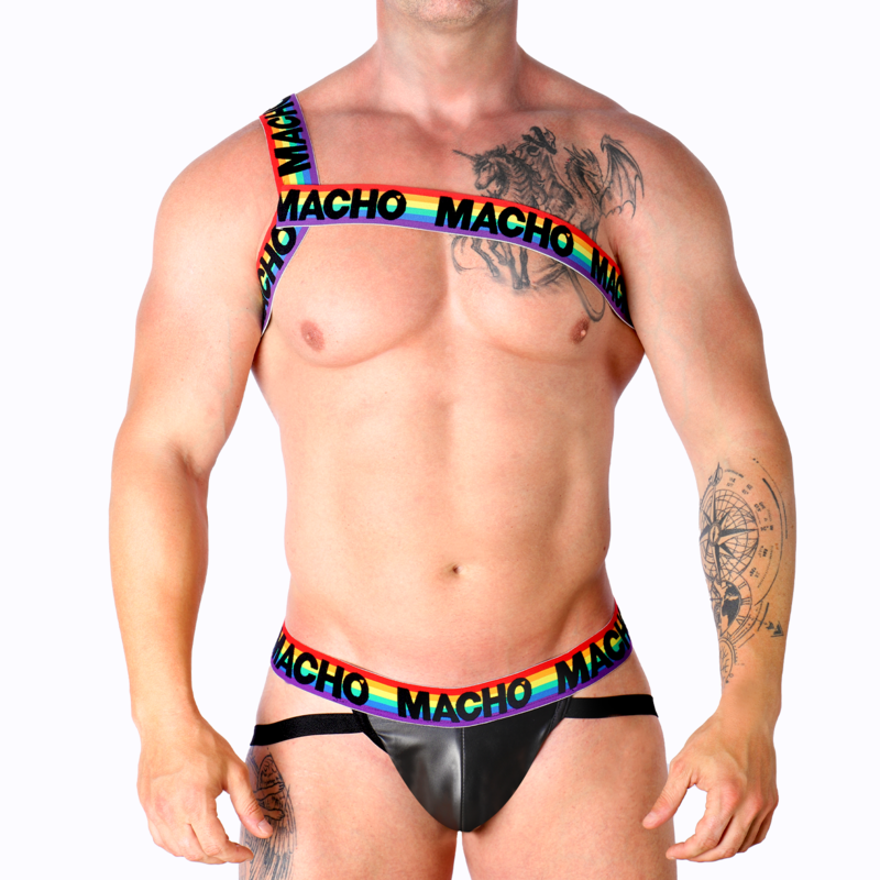 MACHO - RÖMISCHES HARNESS WEISS S/M - Sexotim