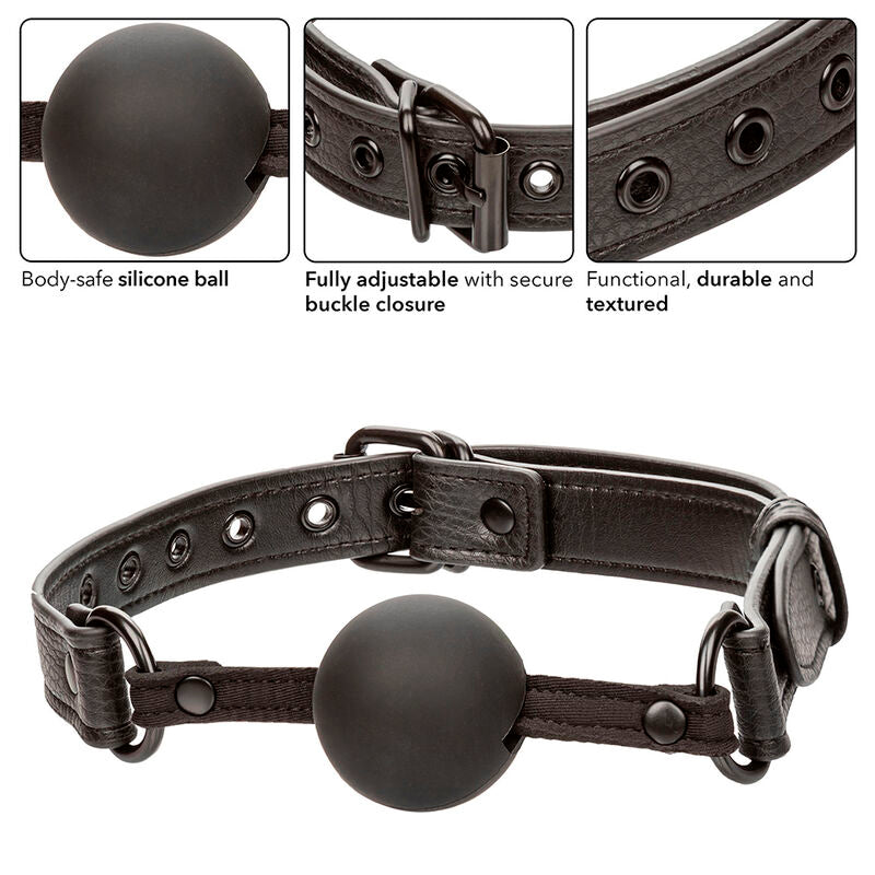 CALEXOTICS - NOCTURNAL BALL GAG SILIKON SCHWARZ - Sexotim