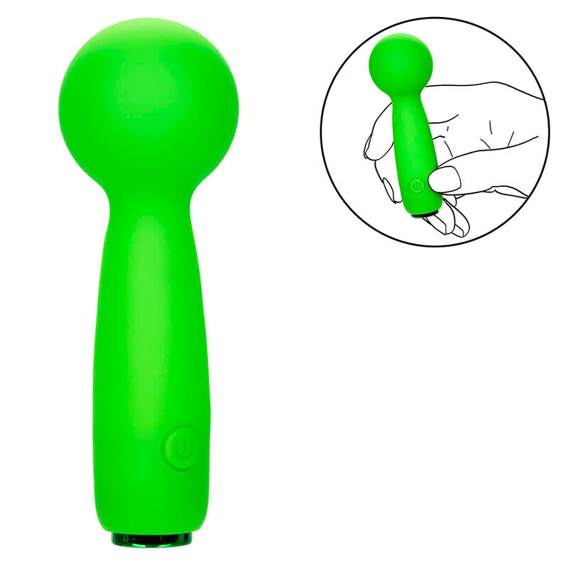 CALEXOTICS - NEON VIBES THE BUBBLY VIBE, MINI-MASSAGER MIT 10 VIBRATIONEN, GRÜN - Sexotim