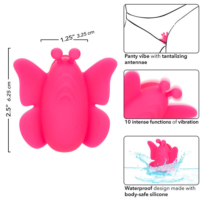 CALEXOTICS - NEON VIBES THE FLUTTER VIBE HÖSCHEN VIBROSTIMULATOR, 10 VIBRATIONEN, ROSA - Sexotim