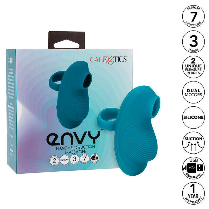 CALEXOTICS - ENVY HANDROLLING-BALL-MASSAGER, 7 VIBRATIONEN, BLAU - Sexotim