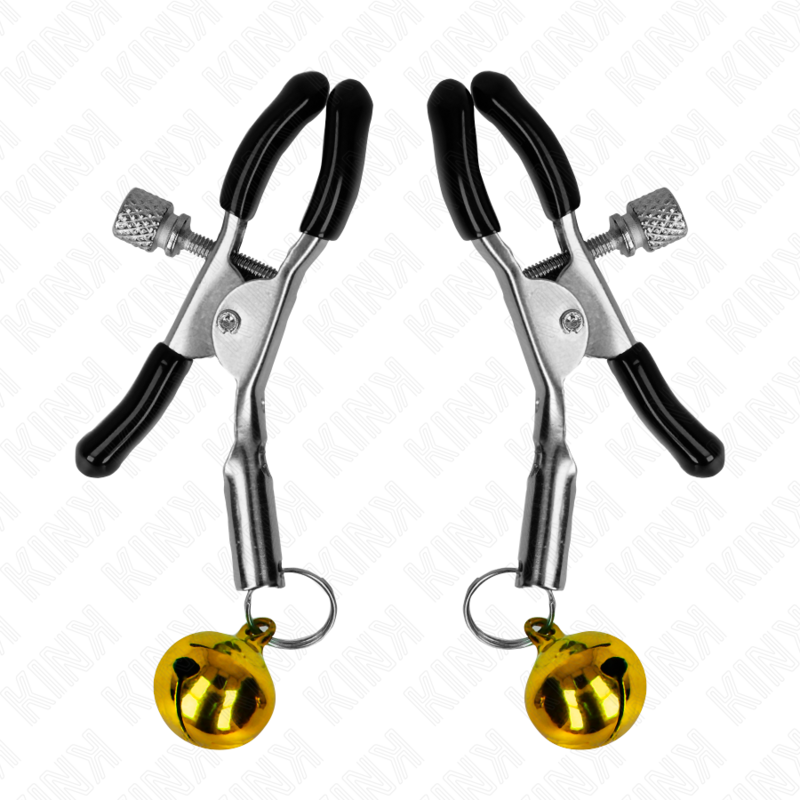 KINK - GOLDENE EINZELNE GLOCKEN-NIPPELNKLEMME 6 CM - Sexotim