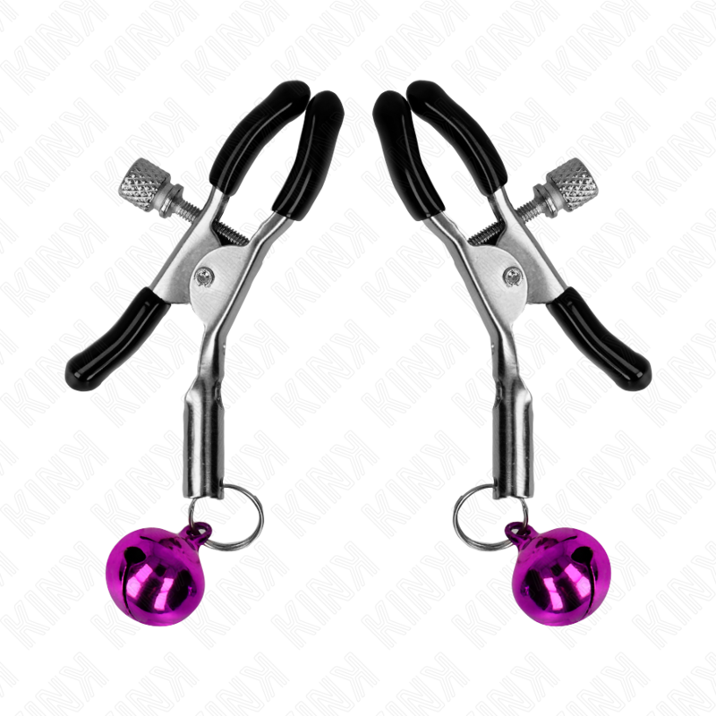 KINK - LILA NIPPELKLEMME MIT GLOCKEN 6 CM - Sexotim