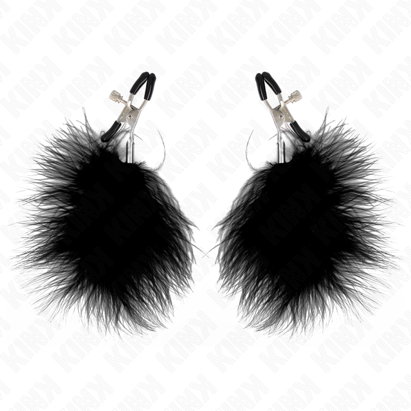 KINK - FEDERNIPPENKLEMME SCHWARZ 7 CM - Sexotim