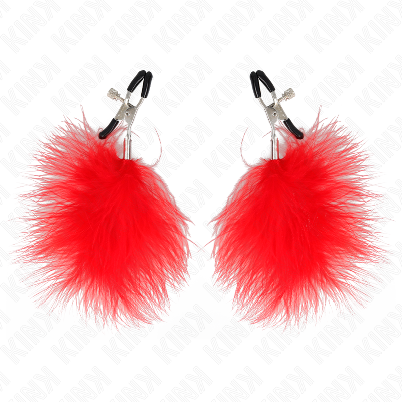 KINK - FEDERNIPPENKLEMME ROT 7 CM - Sexotim