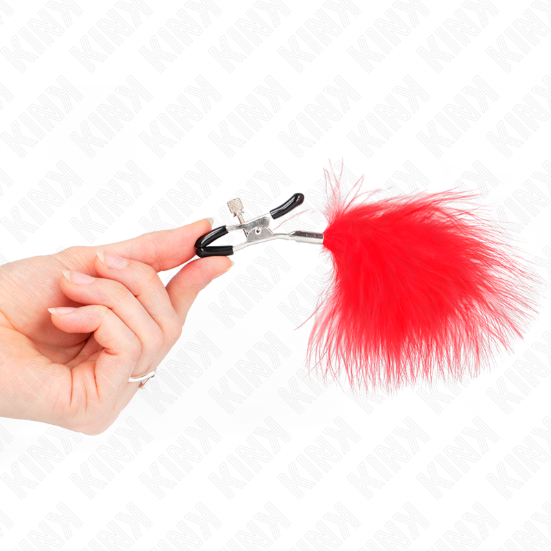 KINK - FEDERNIPPENKLEMME ROT 7 CM - Sexotim