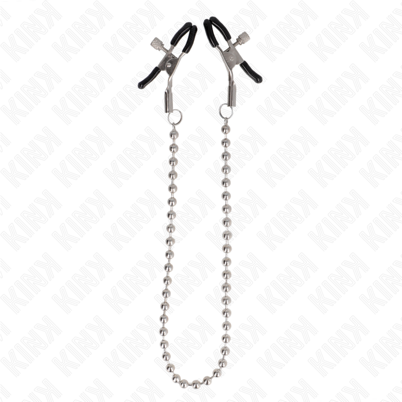 KINK - PERLENKETTE NIPPELKLEMMEN 30 CM - Sexotim