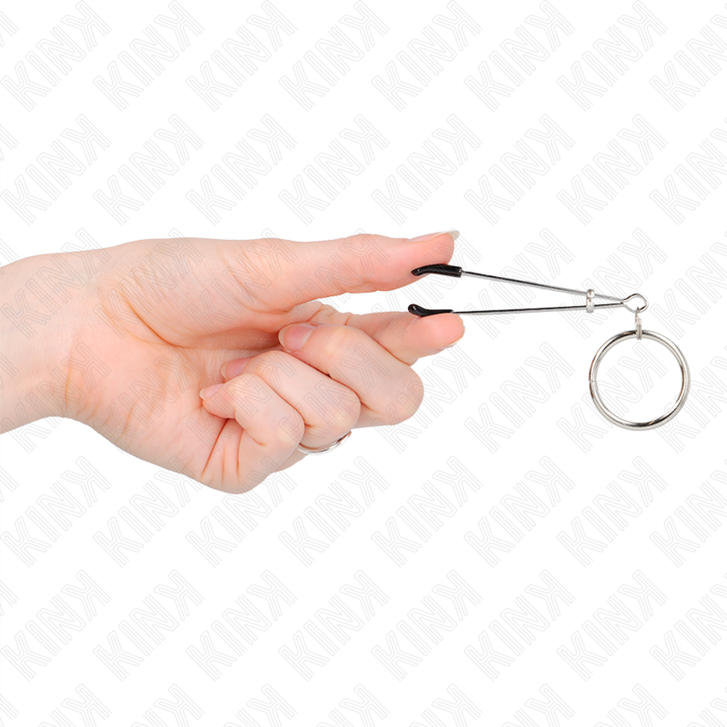 KINK - DÜNNE NIPPELKLEMMEN MIT O-RING 7 CM - Sexotim