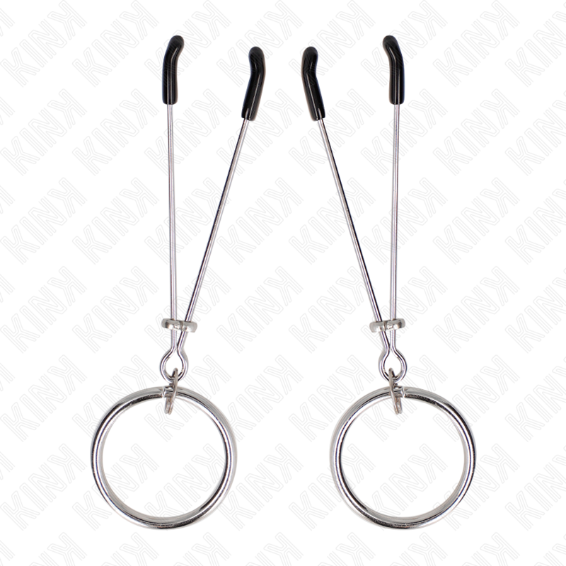 KINK - DÜNNE NIPPELKLEMMEN MIT O-RING 7 CM - Sexotim