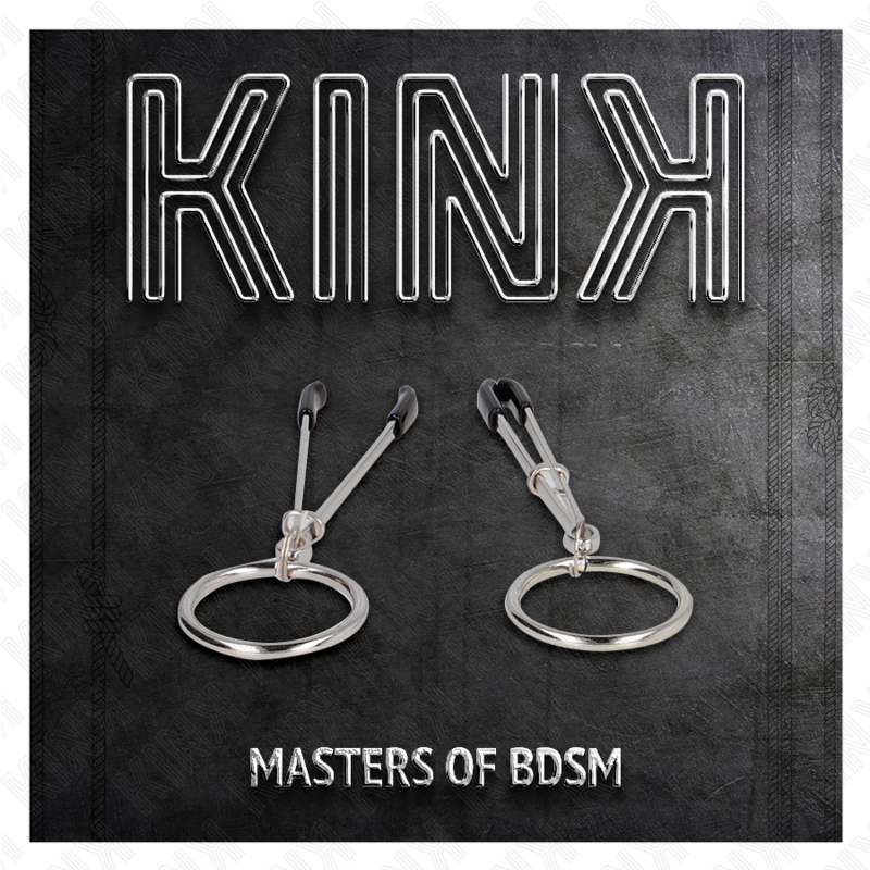 KINK - DÜNNE NIPPELKLEMMEN MIT O-RING 7 CM - Sexotim