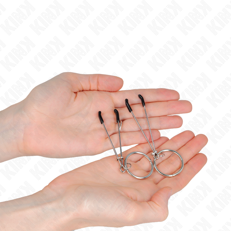 KINK - DÜNNE NIPPELKLEMMEN MIT O-RING 7 CM - Sexotim