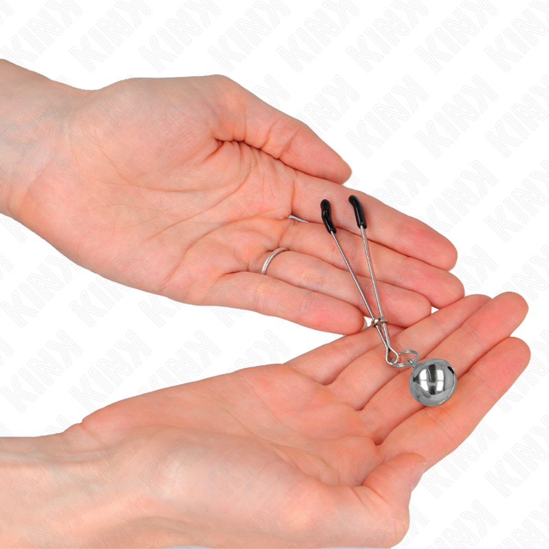 KINK - DÜNNE GLOCKEN-NIPPELKLAMMERN SILBER 7 CM - Sexotim